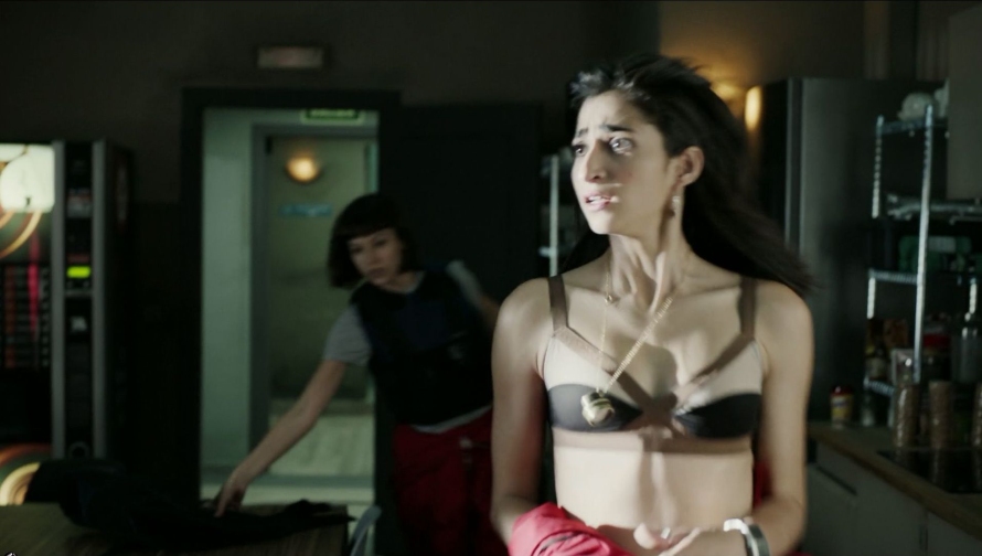 Alba Flores in a skirt 70