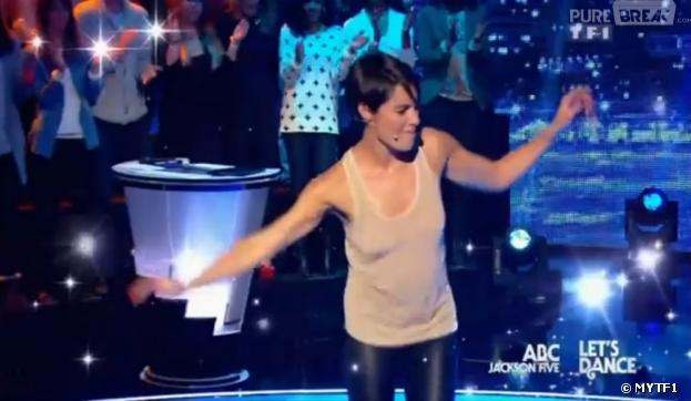 Alessandra Sublet in a skirt