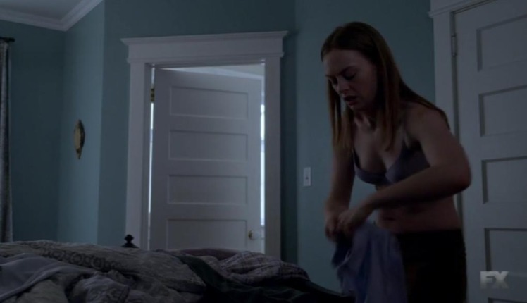 Alex PaxtonBeesley in a skirt