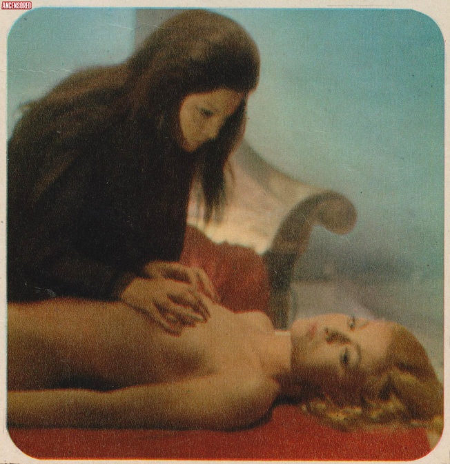 Angela De Leo in a skirt