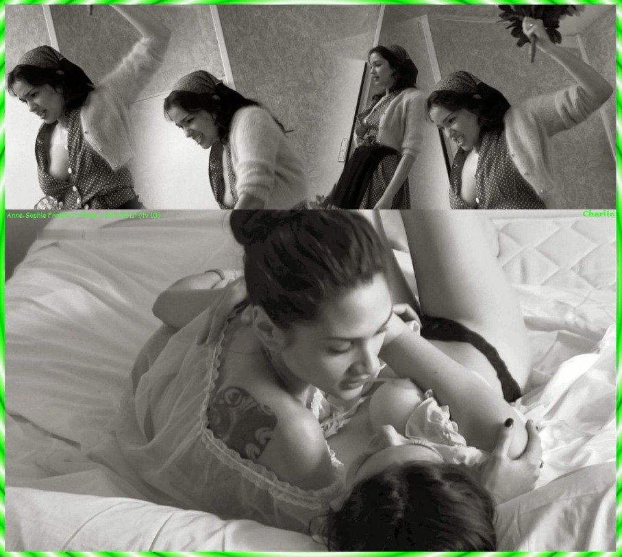 AnneSophie Franck in a short skirt breasts 15