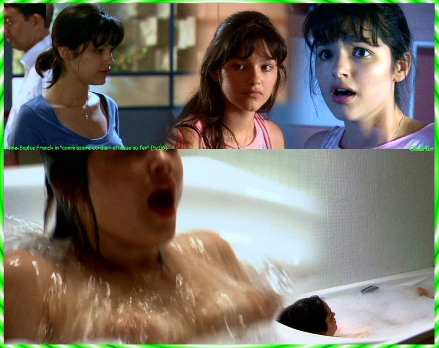 AnneSophie Franck in a skirt