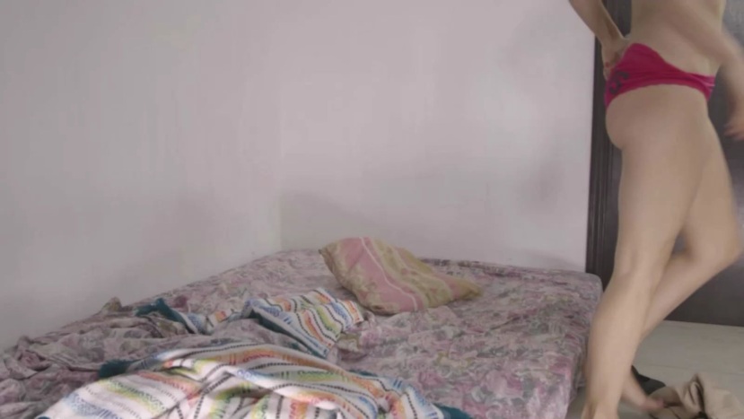 Ayelen Muzo in a short skirt breasts