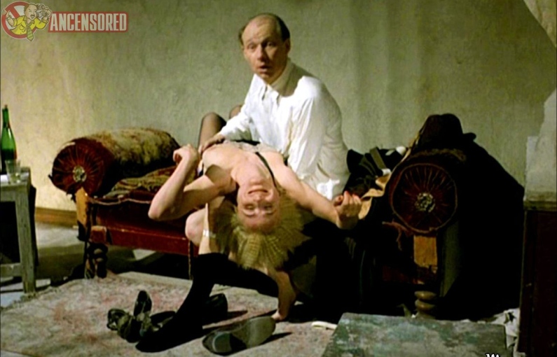 Carola Regnier in a short skirt breasts