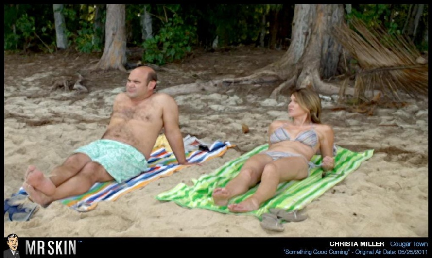 Christa Miller no panties