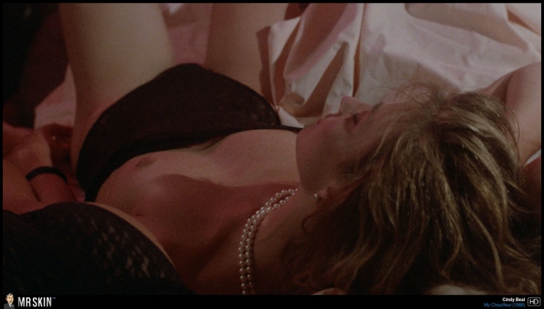 Cindy Beal in a short skirt breasts