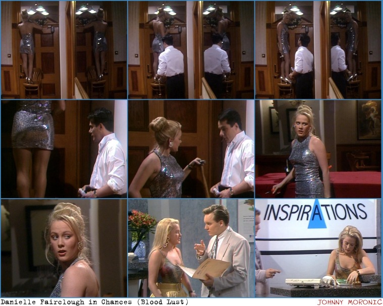 Danielle Fairclough in a short skirt breasts