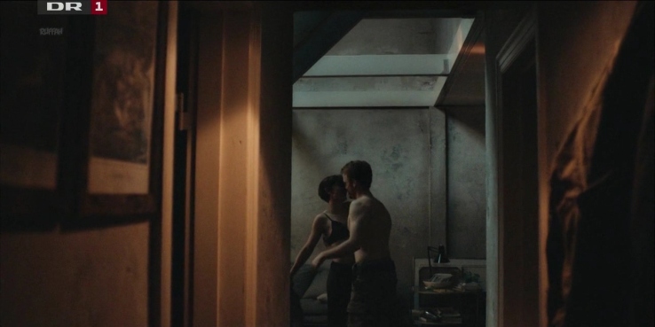 Fanny Bernth in a skirt