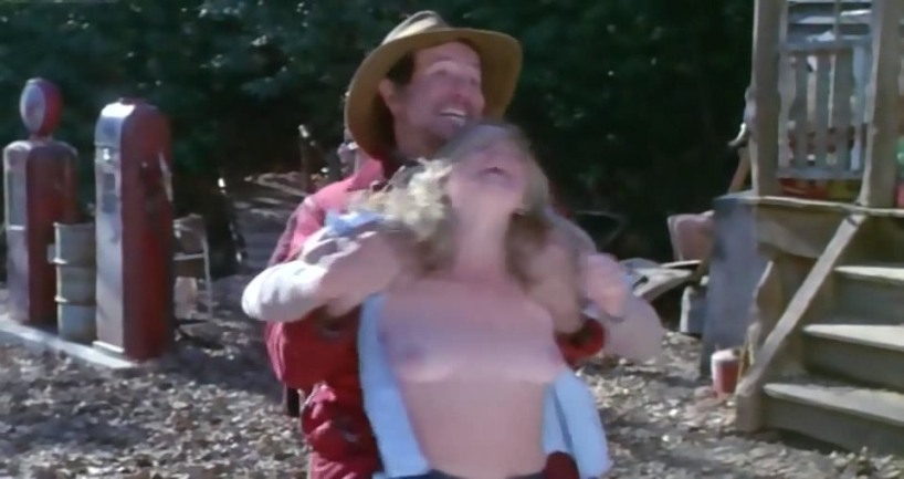 Gina Dick in a short skirt breasts