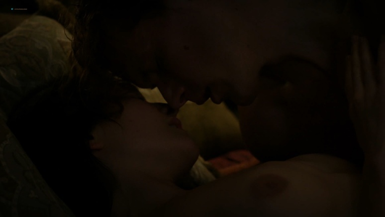 Hannah James in a skirt