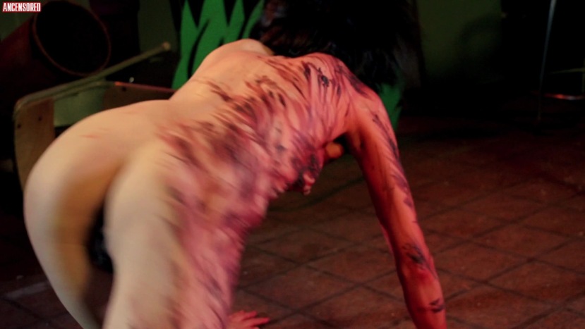 Hiroko Yashiki naked breasts