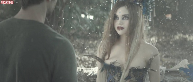 India Eisley in lingerie
