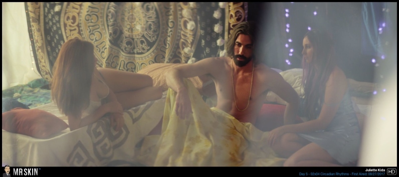 Juliette Kida in a short skirt breasts 39