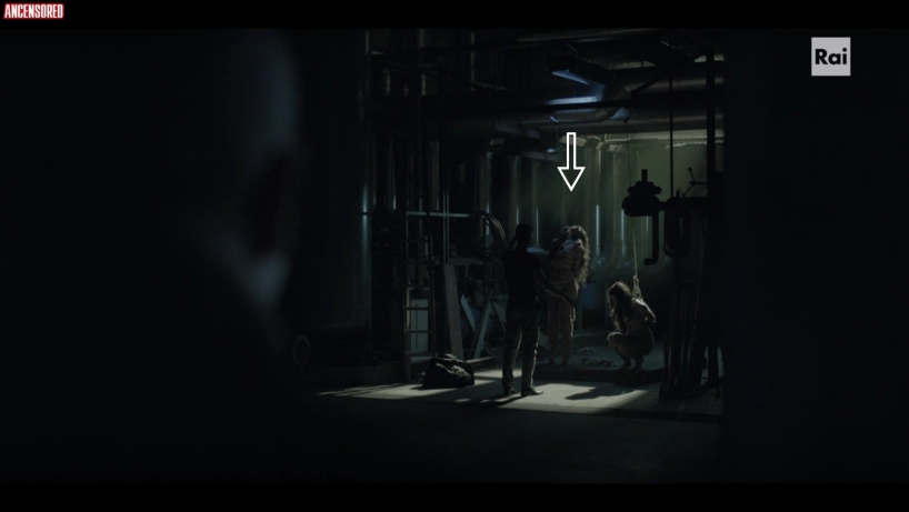 Lavinia Longhi in a short skirt breasts