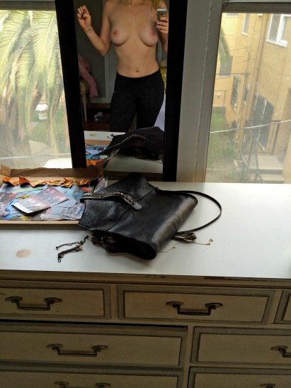 Leven Rambin buttocks are visible