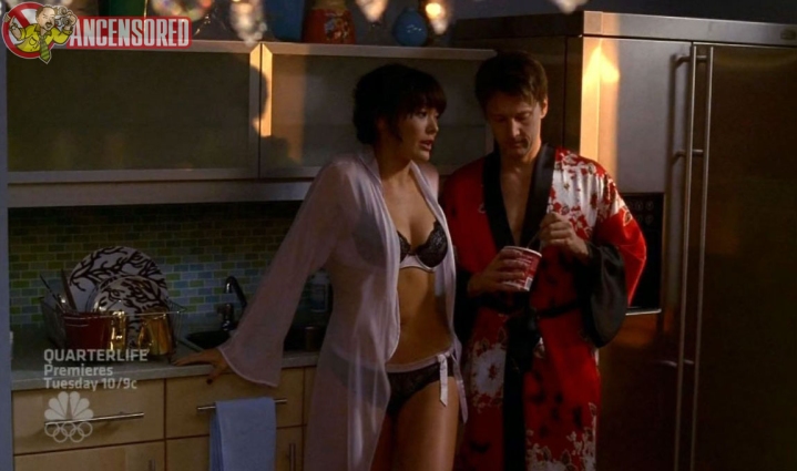 Lindsay Price in lingerie