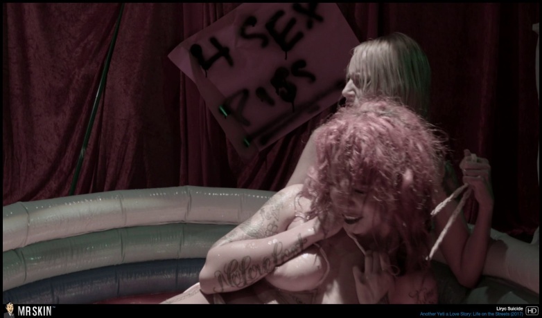 Liryc Suicide boobs are visible