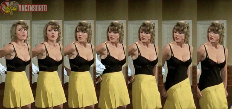 Margaret Nolan in a skirt