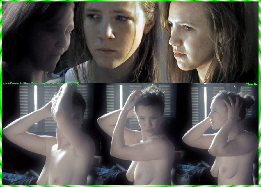 Marie Kremer in a skirt