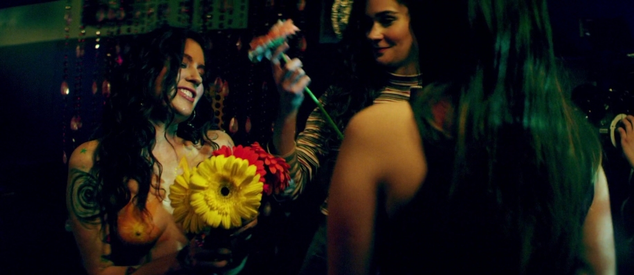 Michelle Romano in a skirt