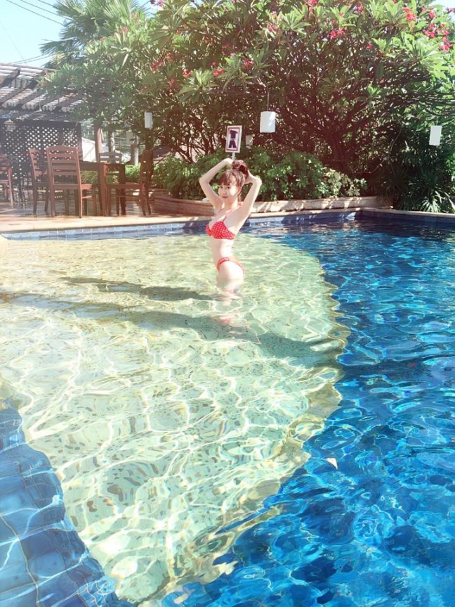 Nu Pham in a skirt Nu Pham in a skirt