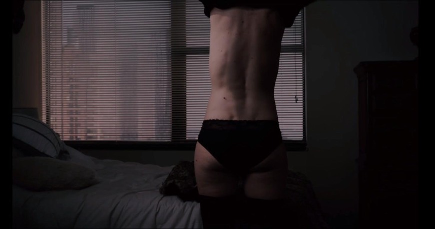 Pepper Binkley in a skirt