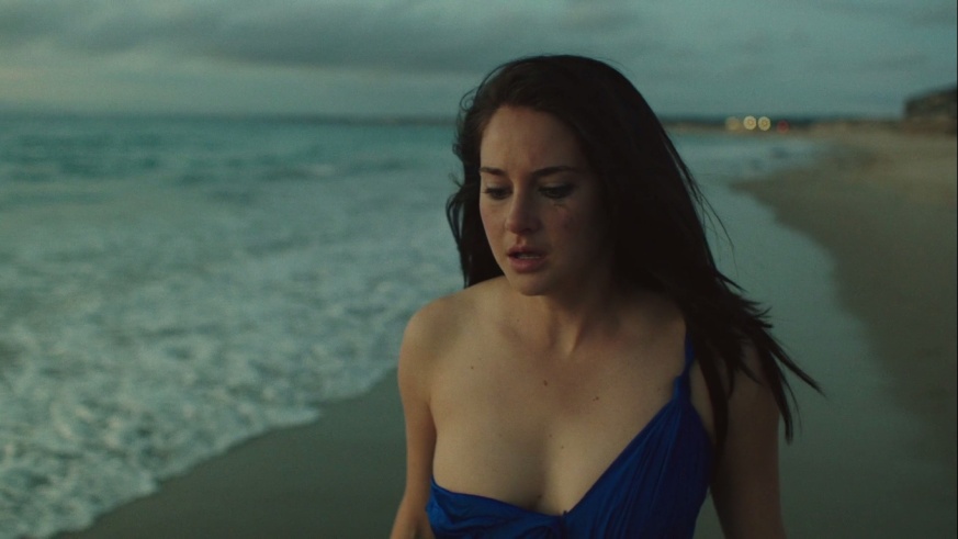 Shailene Woodley in a short skirt breasts