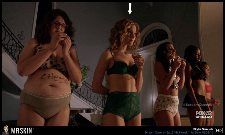 Skyler Samuels buttocks are visible Skyler Samuels buttocks are visible