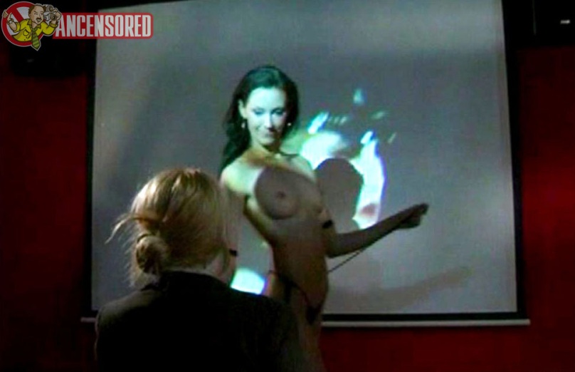 Starla Gresham in a skirt