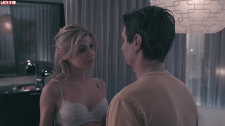 Tessa Farrell in a short skirt breasts