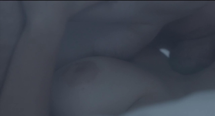 Thylda BarS in a short skirt breasts